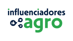 Logo contendo texto Influenciadores do Agro
